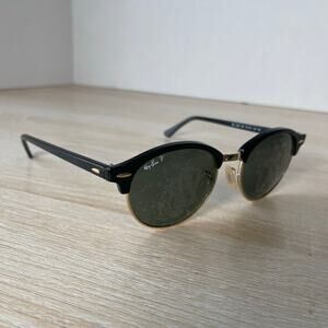 Ray-Ban RB4246 901 Clubround Eyeglasses FRAMES ONLY Black 51-19-145 Italy